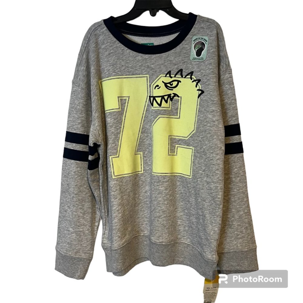 365Kids Crew Neck Shirt Boys Size 10 Glow In The Dark Gray 72 Dragon Interactive